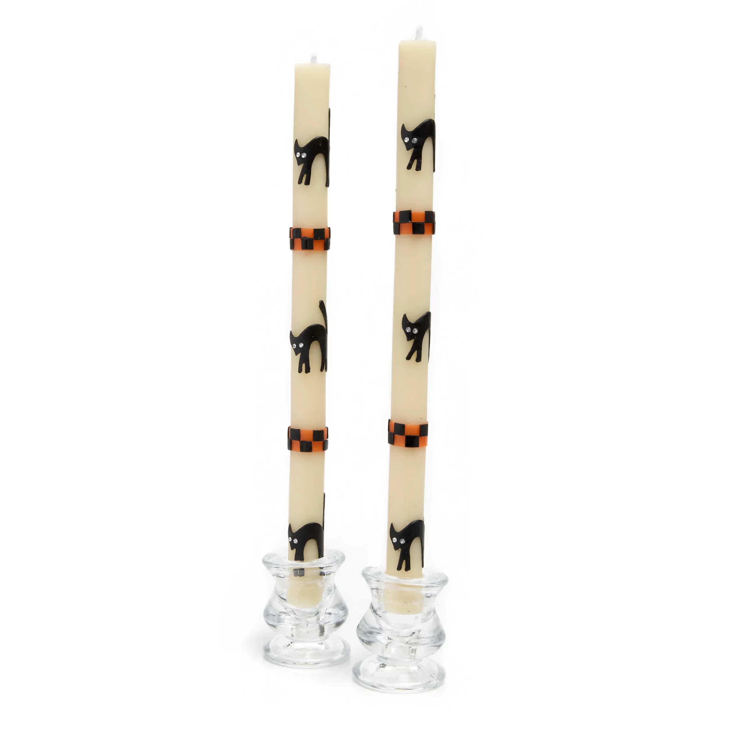 Best MacKenzie-Childs Alley Cat Dinner Candles - Set Of 2