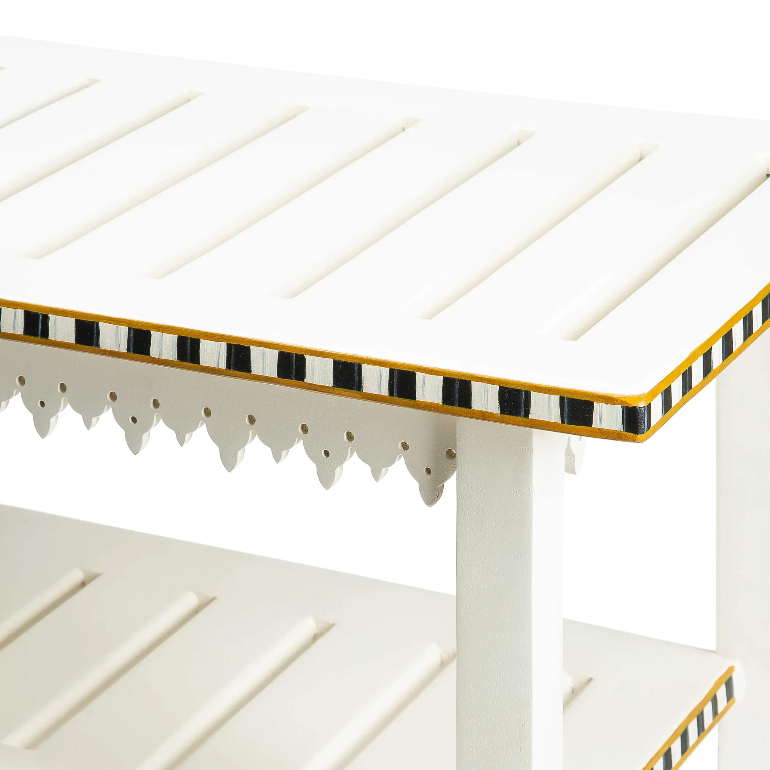 New MacKenzie-Childs Apothecary Bath Bench