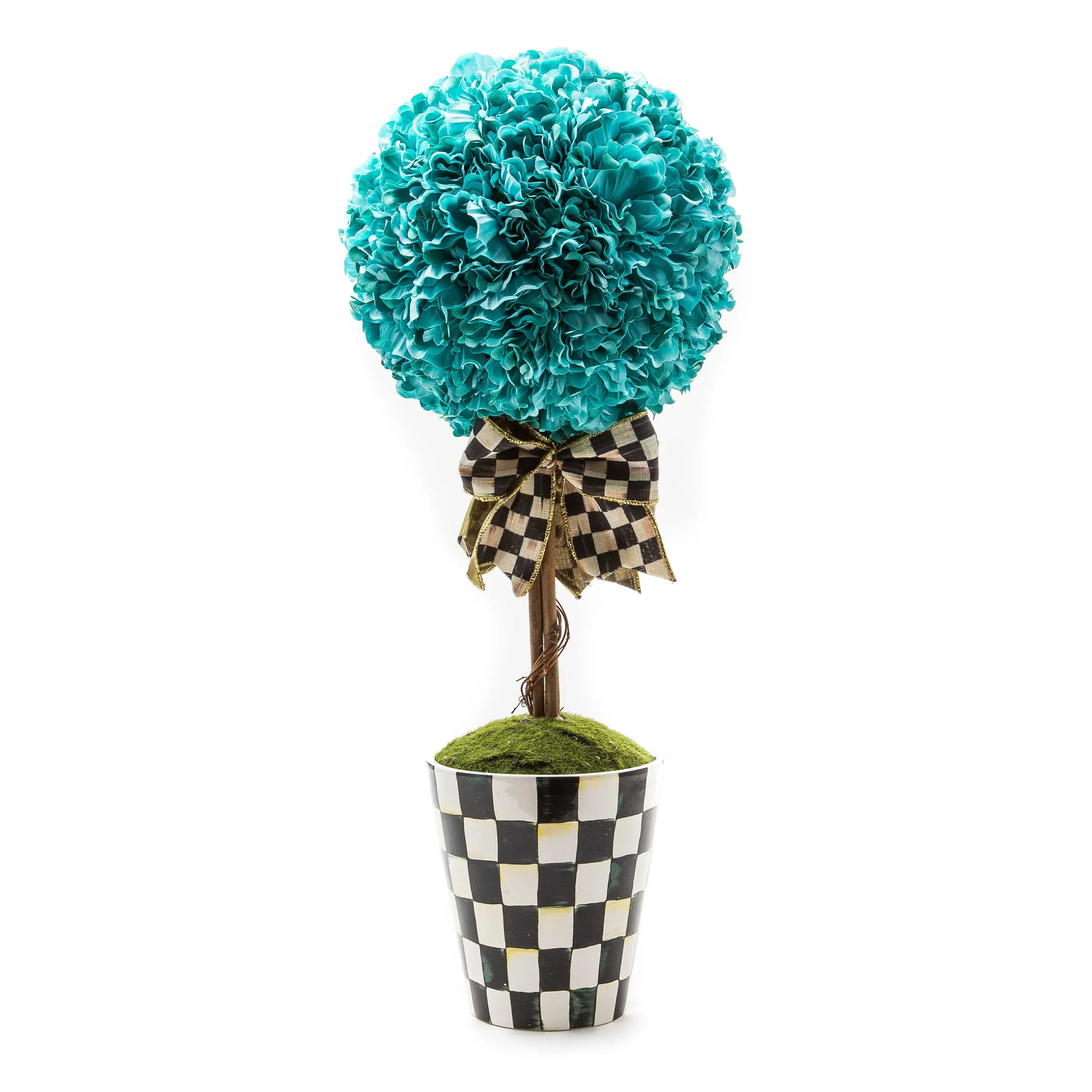 MacKenzie-Childs Aqua Topiary Drop In - Large