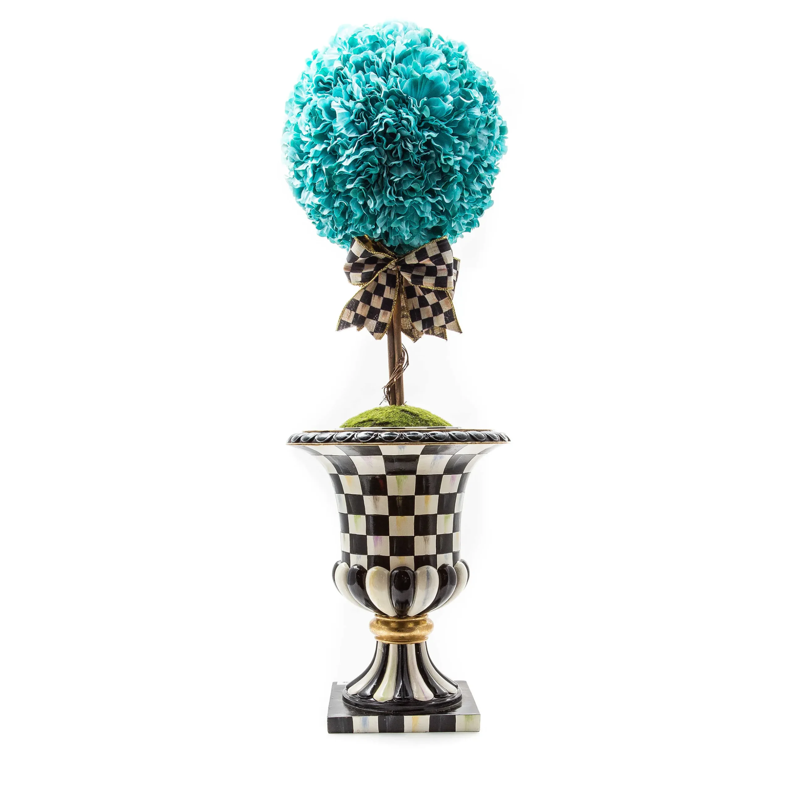 MacKenzie-Childs Aqua Topiary Drop In - Large
