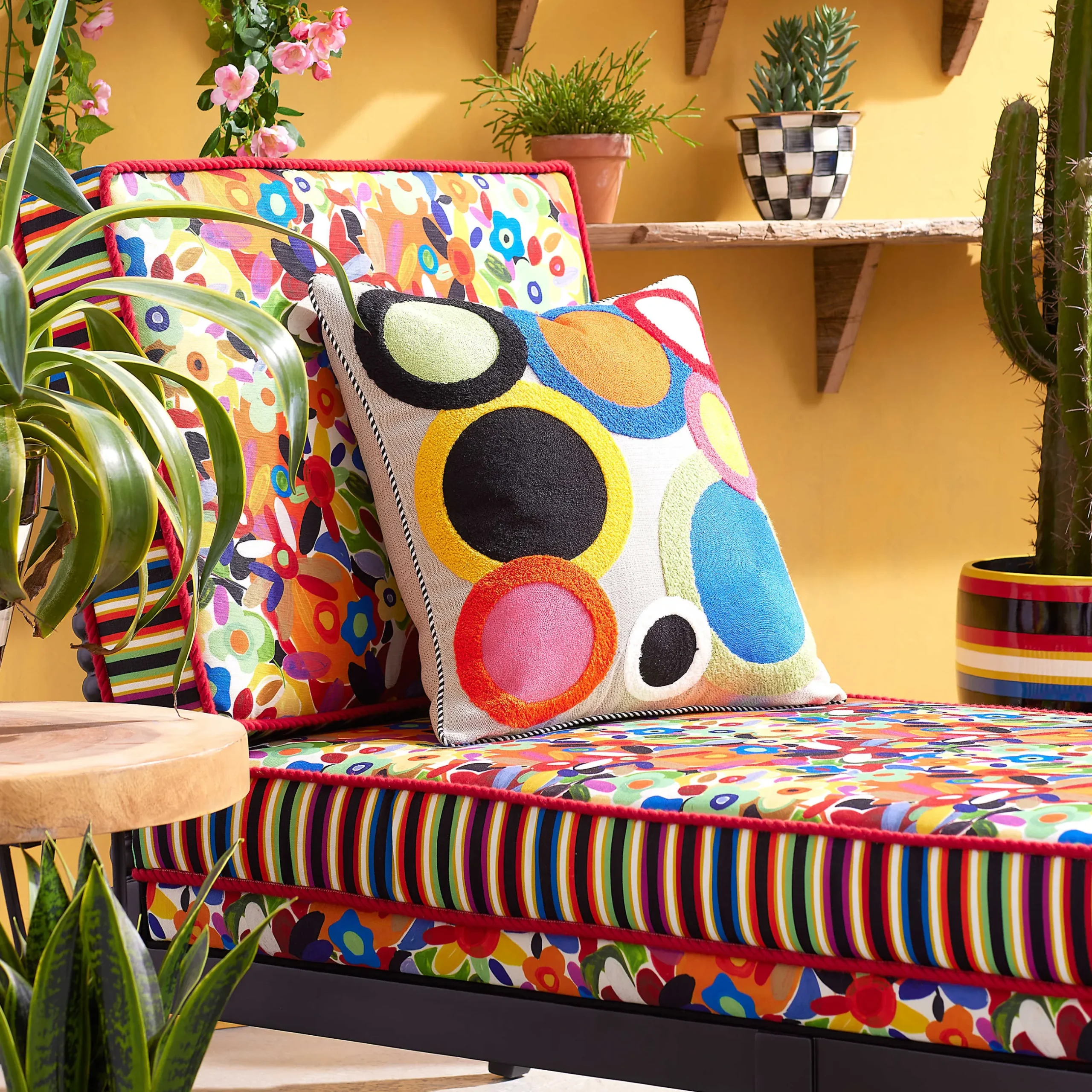 Hot MacKenzie-Childs Avant Garden Outdoor Chaise