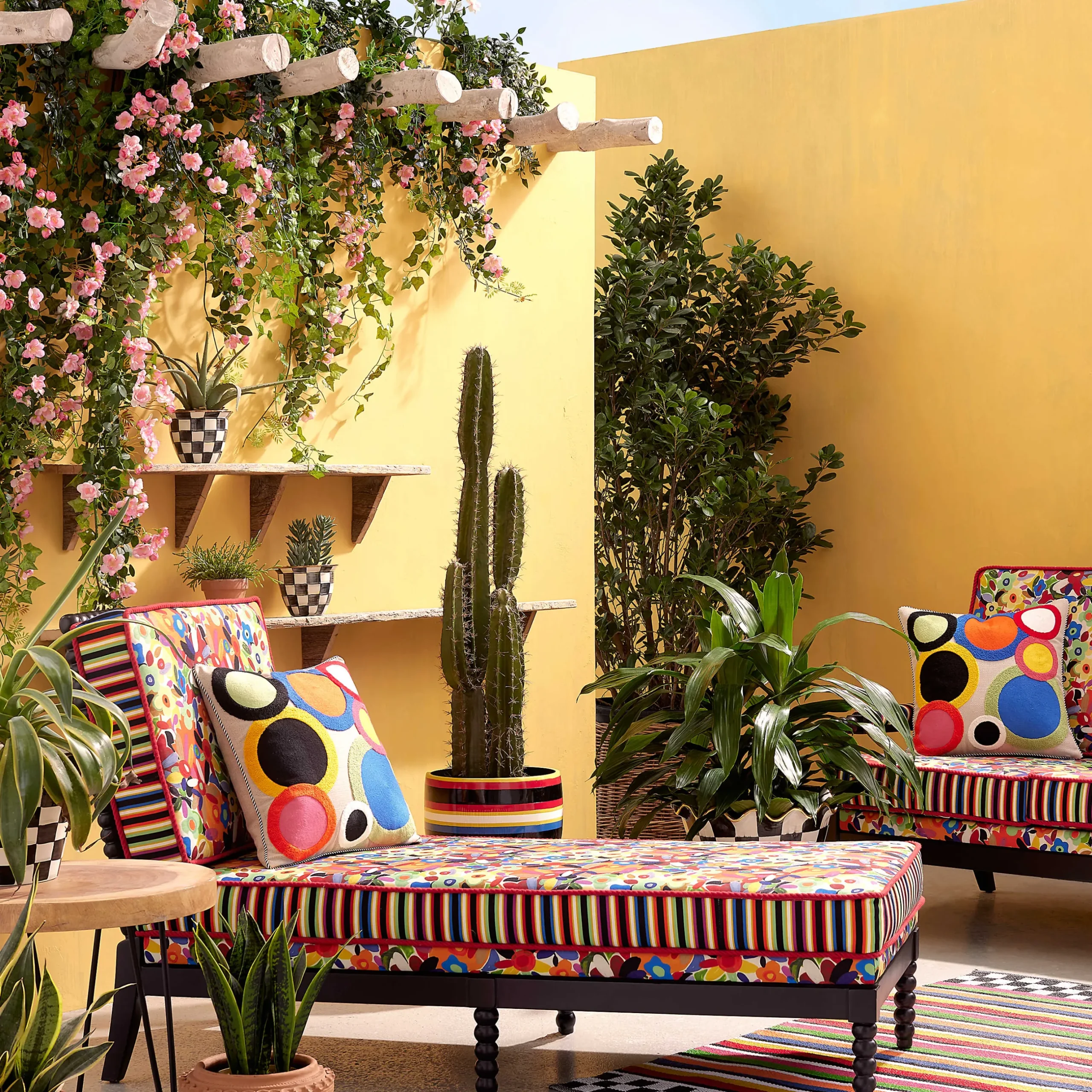 Online MacKenzie-Childs Avant Garden Outdoor Loveseat
