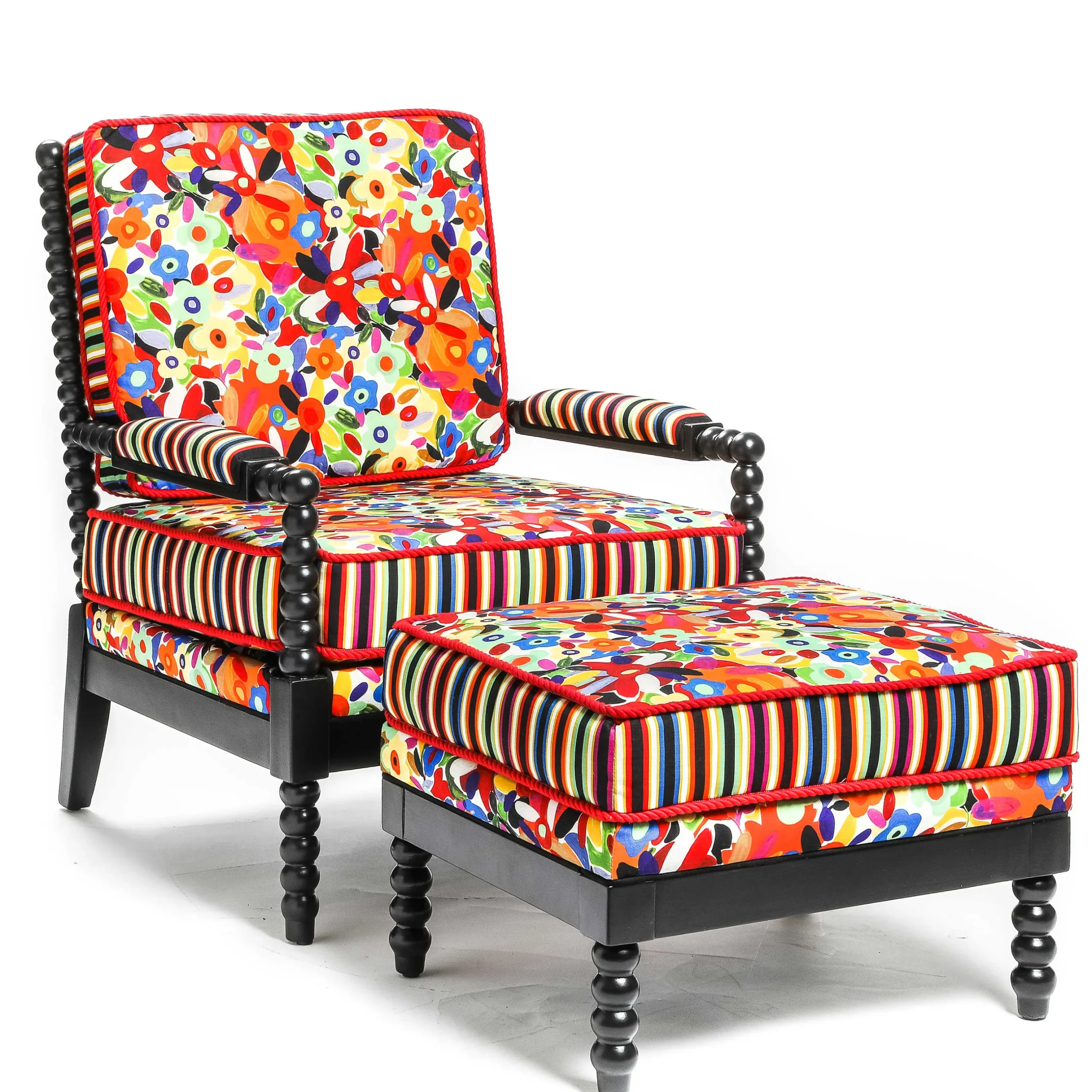 Online MacKenzie-Childs Avant Garden Outdoor Ottoman