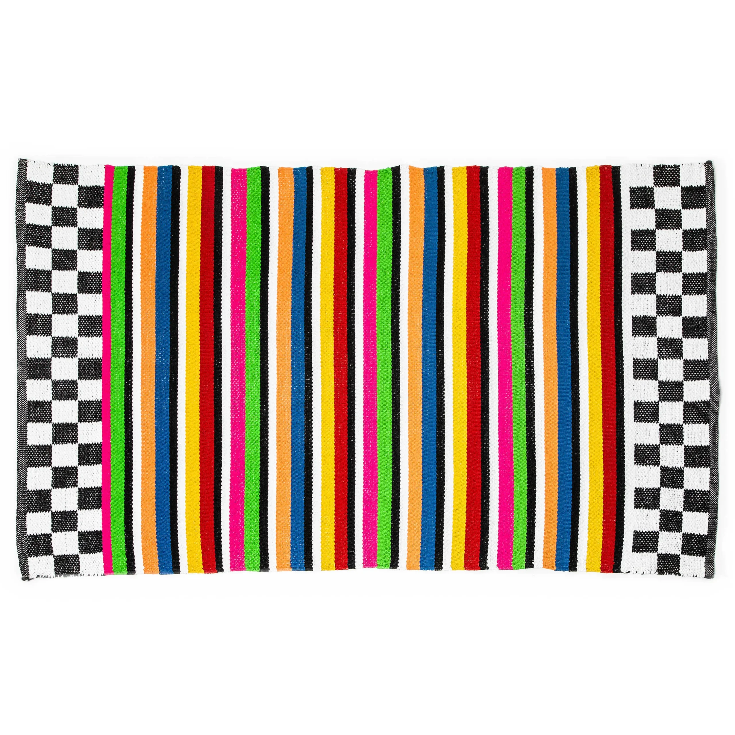 New MacKenzie-Childs Avant Garden Outdoor Striped Rug - 3' X 5'