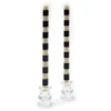 Clearance MacKenzie-Childs Bands Dinner Candles - Navy - Set Of 2
