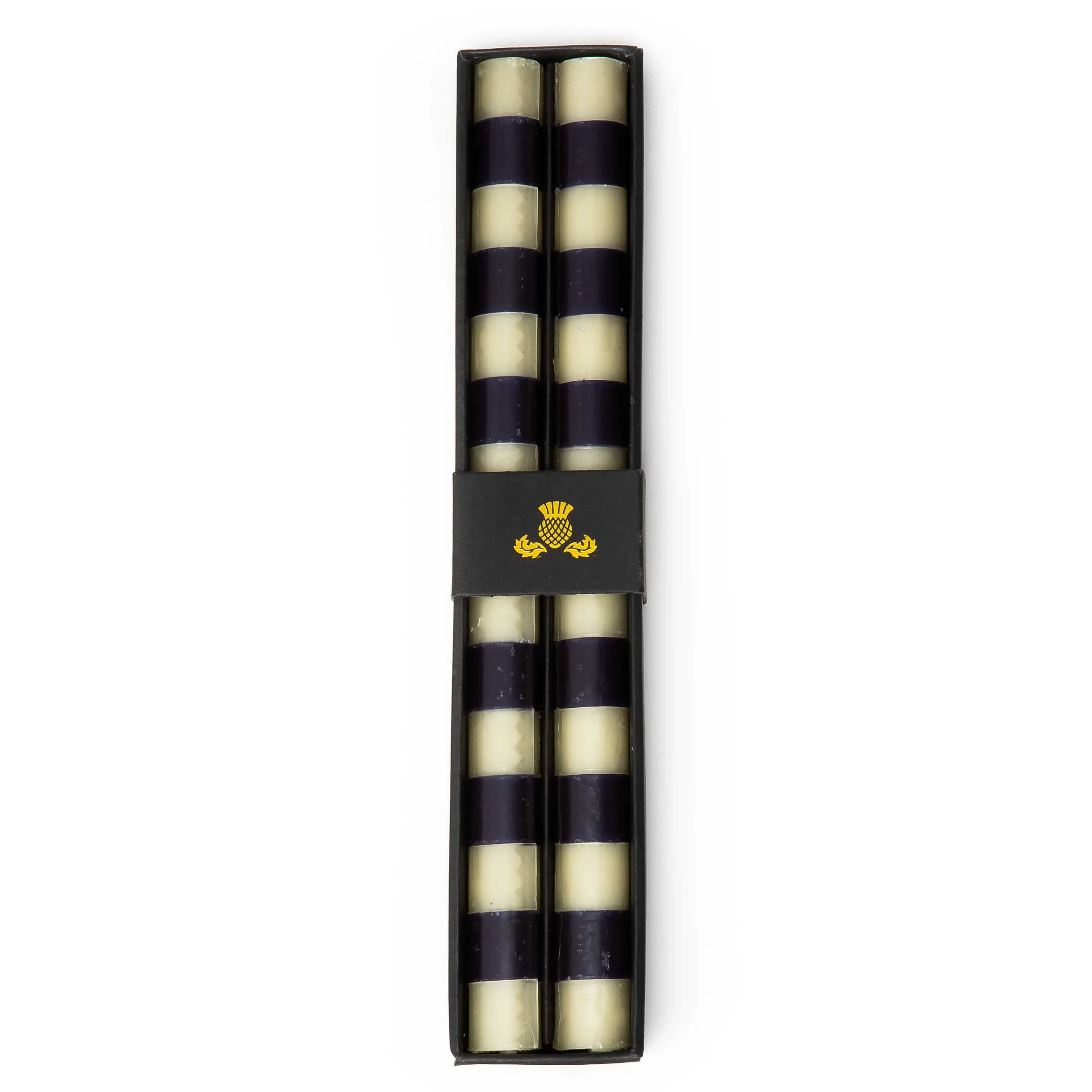 Clearance MacKenzie-Childs Bands Dinner Candles - Navy - Set Of 2