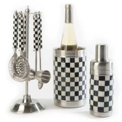 Online MacKenzie-Childs 3260 Bar Tool Set - Courtly Check