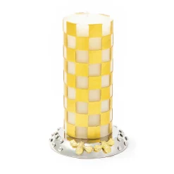 Hot MacKenzie-Childs Bee Pillar Candle Holder