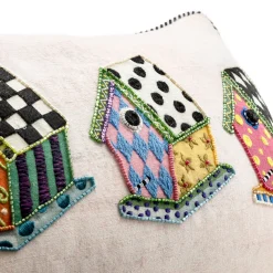 MacKenzie-Childs Bird House Lumbar Pillow