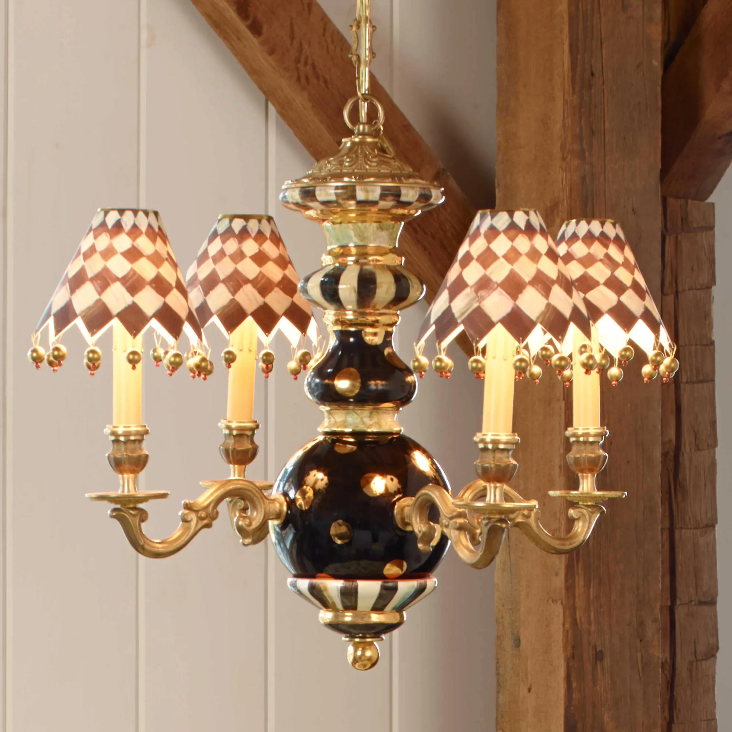 Discount MacKenzie-Childs Black Tie Chandelier