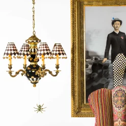 Discount MacKenzie-Childs Black Tie Chandelier