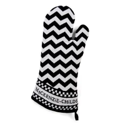 Sale MacKenzie-Childs Black & White Zig Zag Oven Mitts - Set Of 2