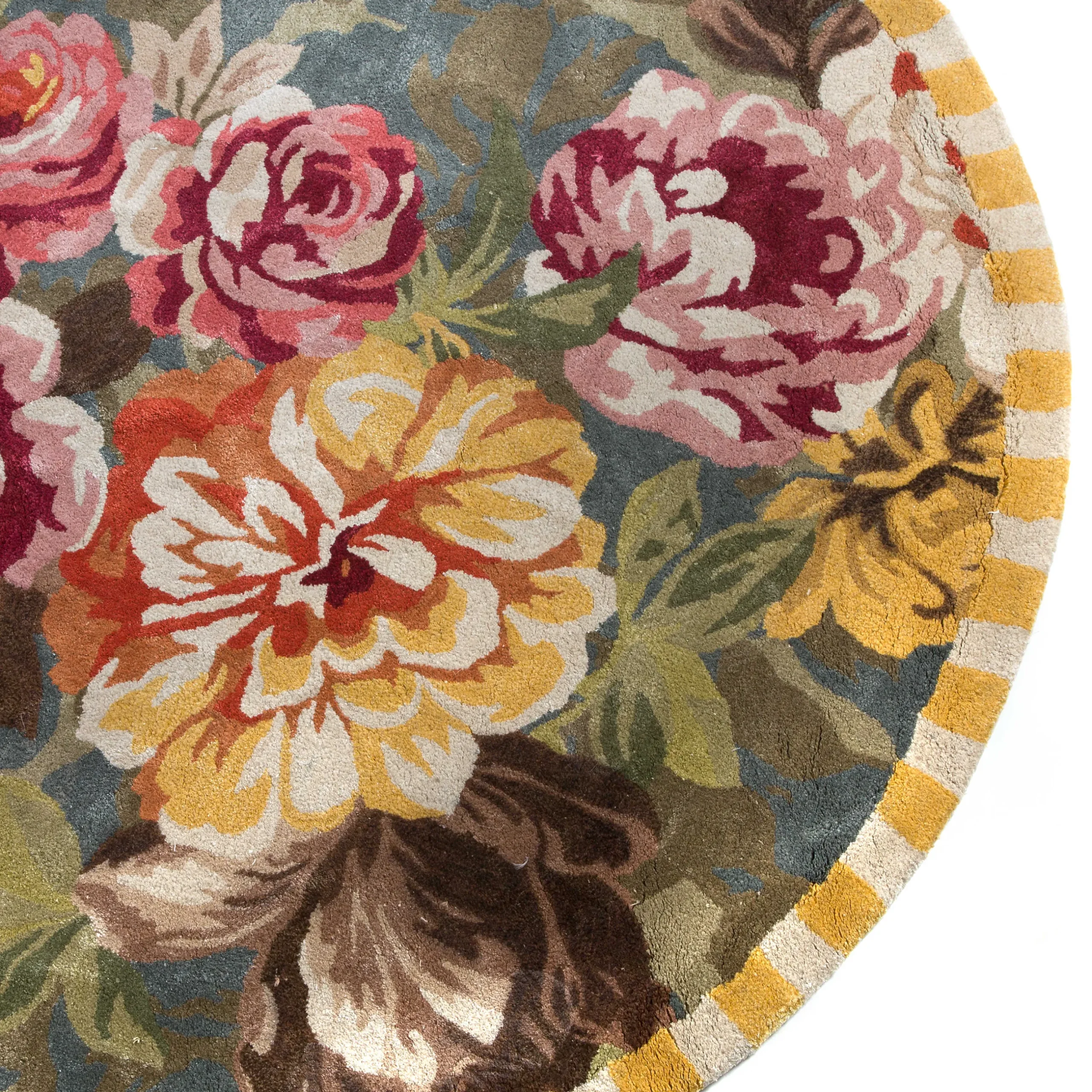 Outlet MacKenzie-Childs Bloomsbury Garden Rug - 6' Round