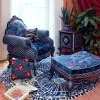 Outlet MacKenzie-Childs Bluetopia Ottoman