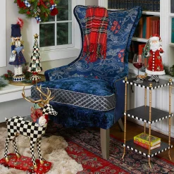 Clearance MacKenzie-Childs Bluetopia Wing Chair