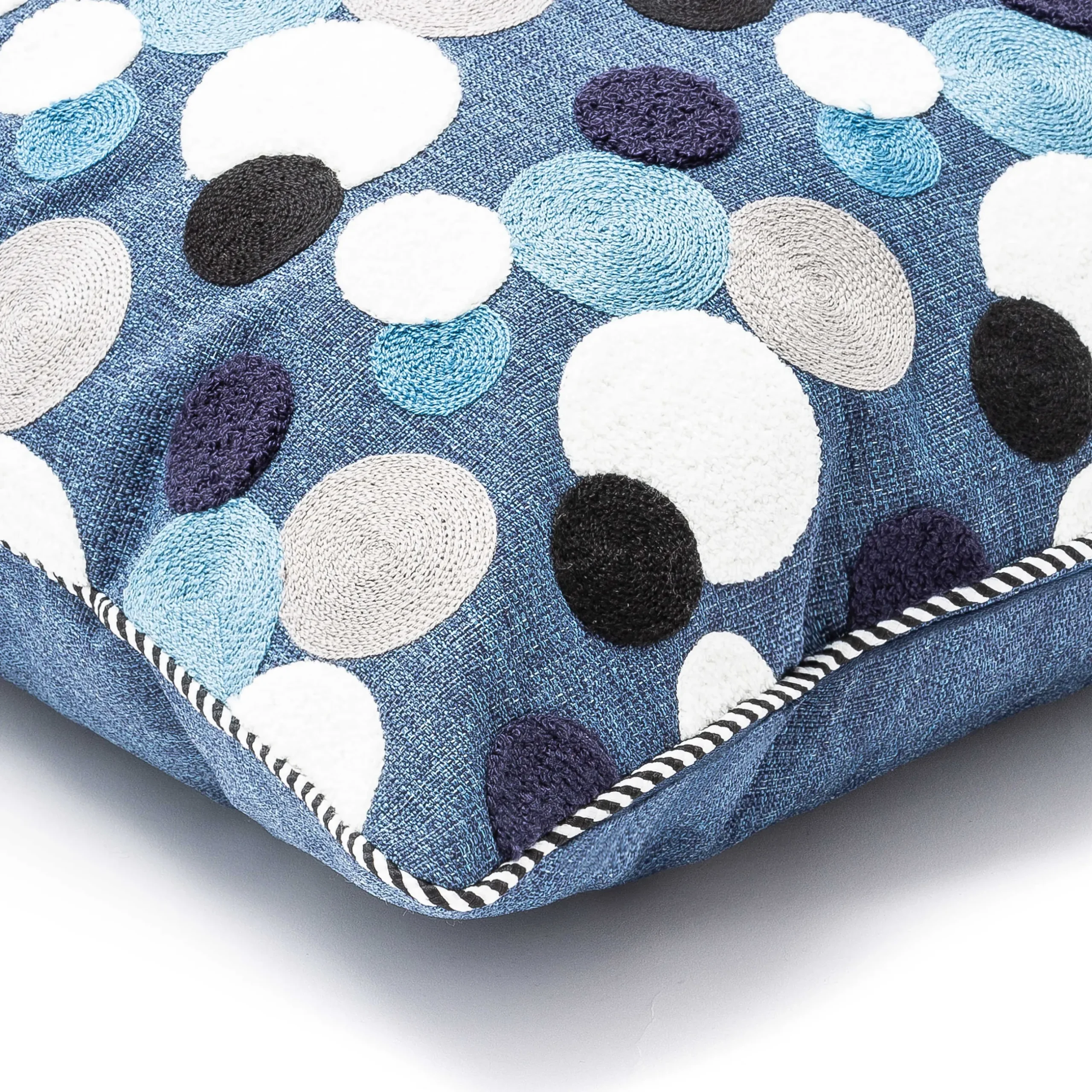New MacKenzie-Childs Boathouse Dot Outdoor Pillow