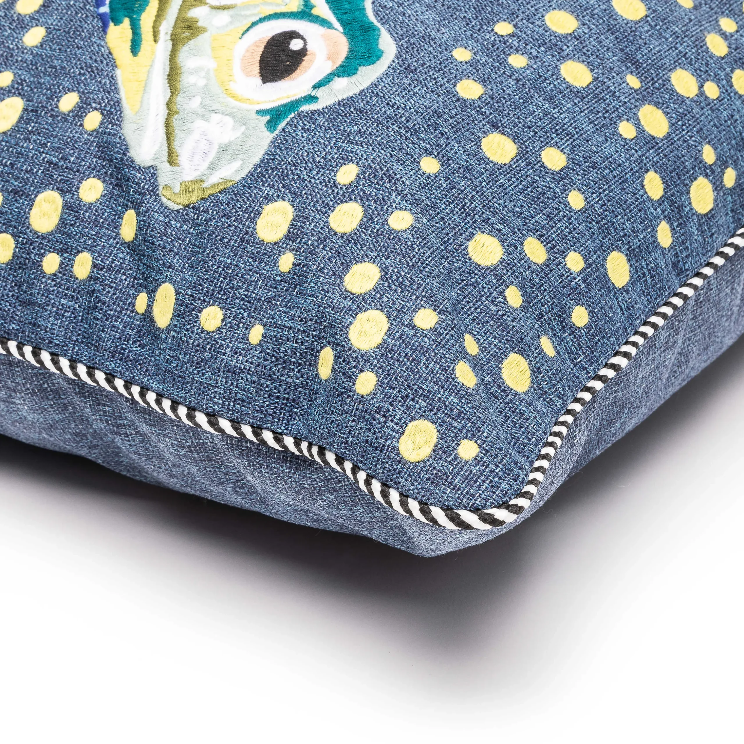 Clearance MacKenzie-Childs Boathouse Frog Outdoor Pillow
