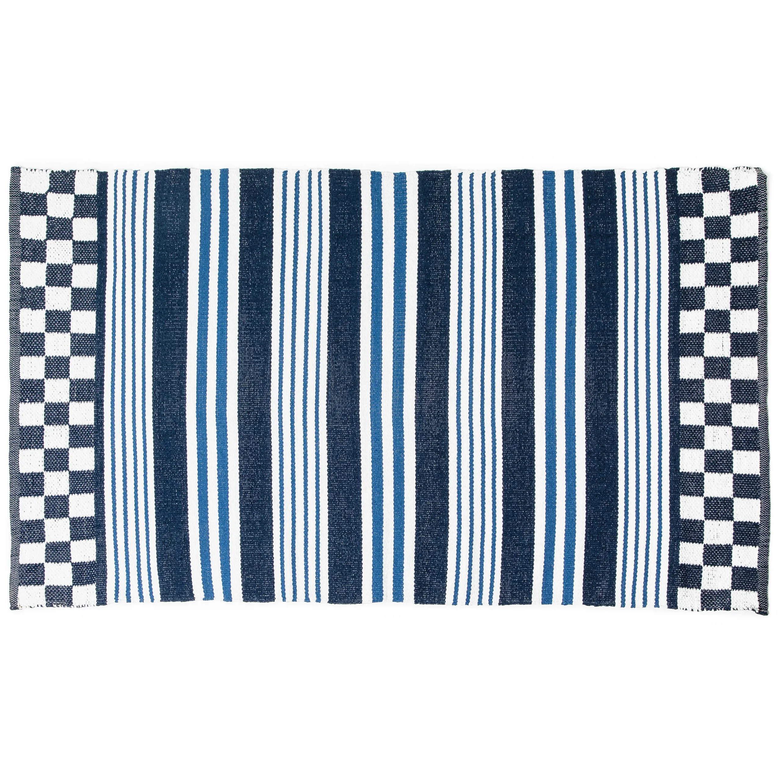 Best MacKenzie-Childs Boathouse Outdoor Striped Rug - 3' X 5'