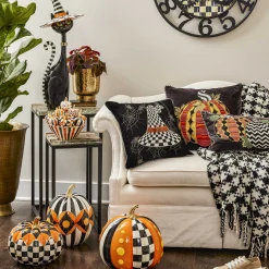 Best MacKenzie-Childs Boo Courtly Check Pumpkin