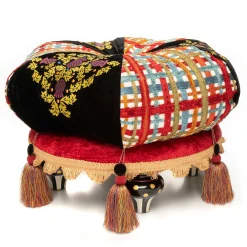 Clearance MacKenzie-Childs Bramble Briar Footstool