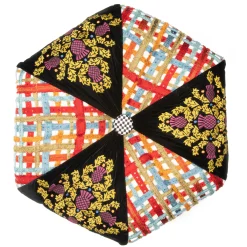 Clearance MacKenzie-Childs Bramble Briar Footstool