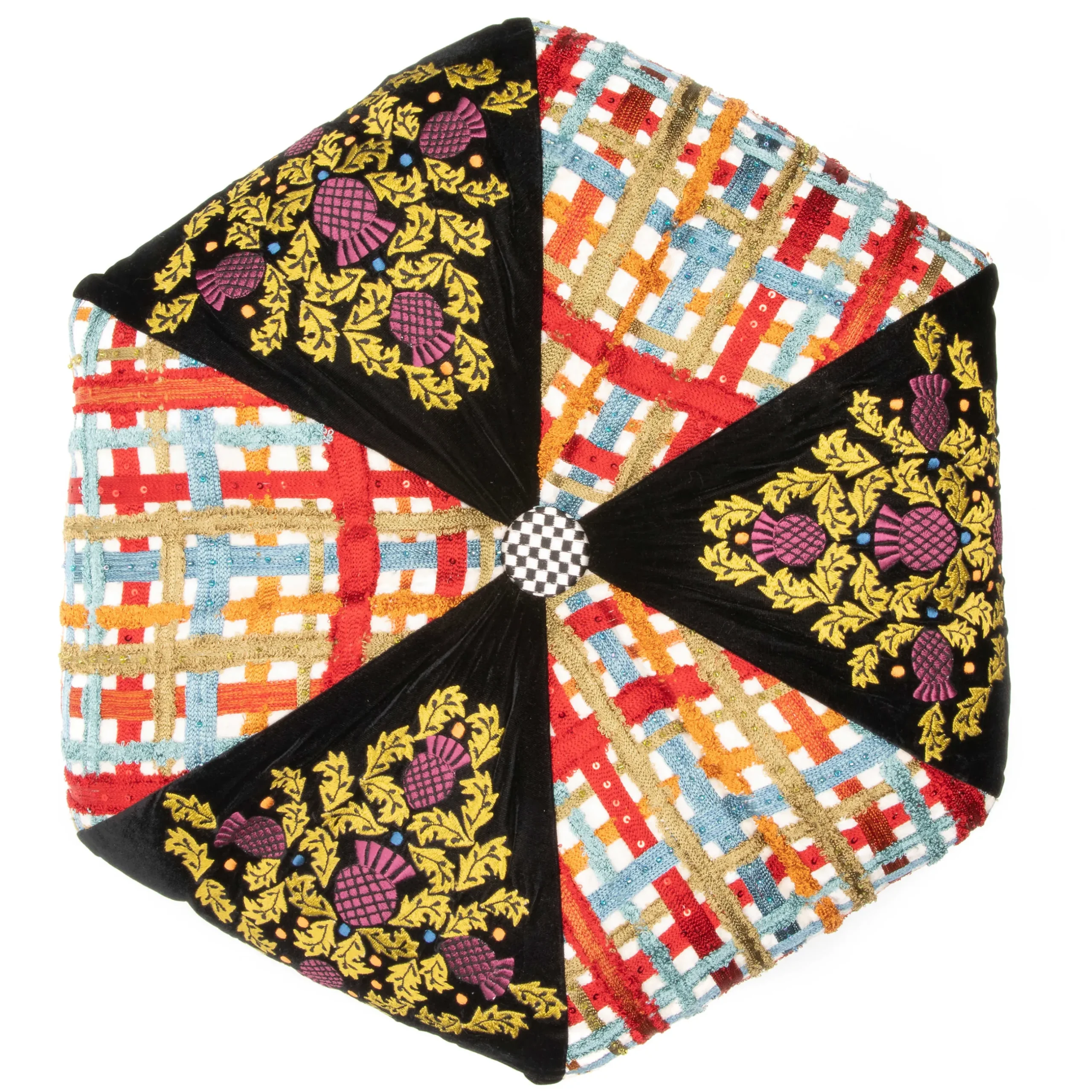 Clearance MacKenzie-Childs Bramble Briar Footstool