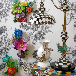 Sale MacKenzie-Childs Butterfly Duo Wall Decor - Courtly Check