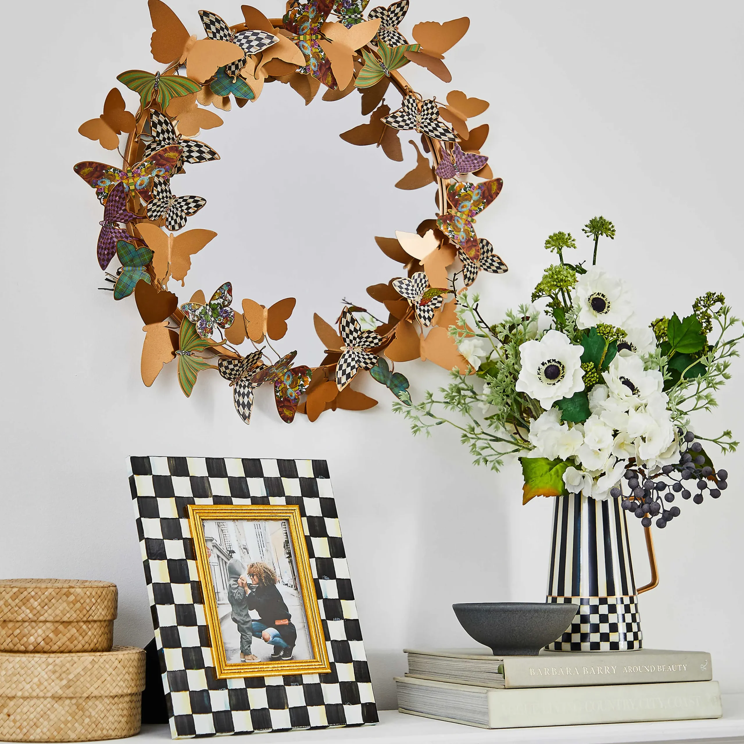 Outlet MacKenzie-Childs Butterfly Garden Mirror