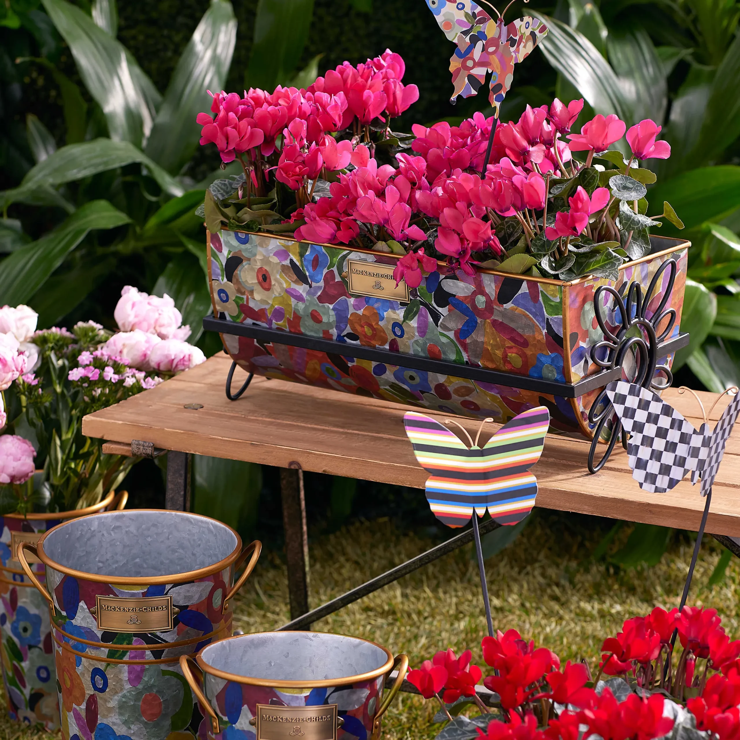 Sale MacKenzie-Childs Butterfly Garden Stakes - Set Of 3