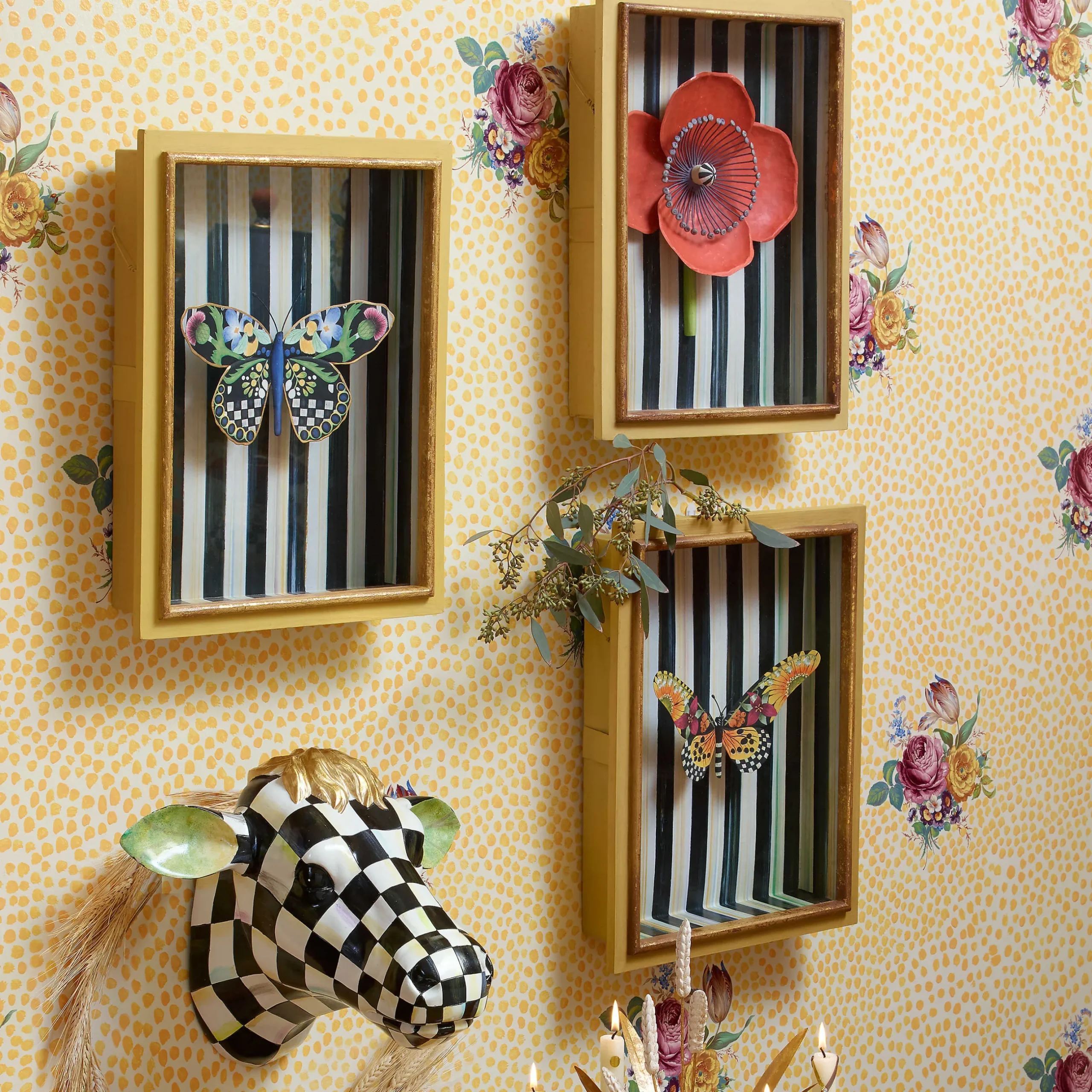 Best MacKenzie-Childs Butterfly Shadow Box