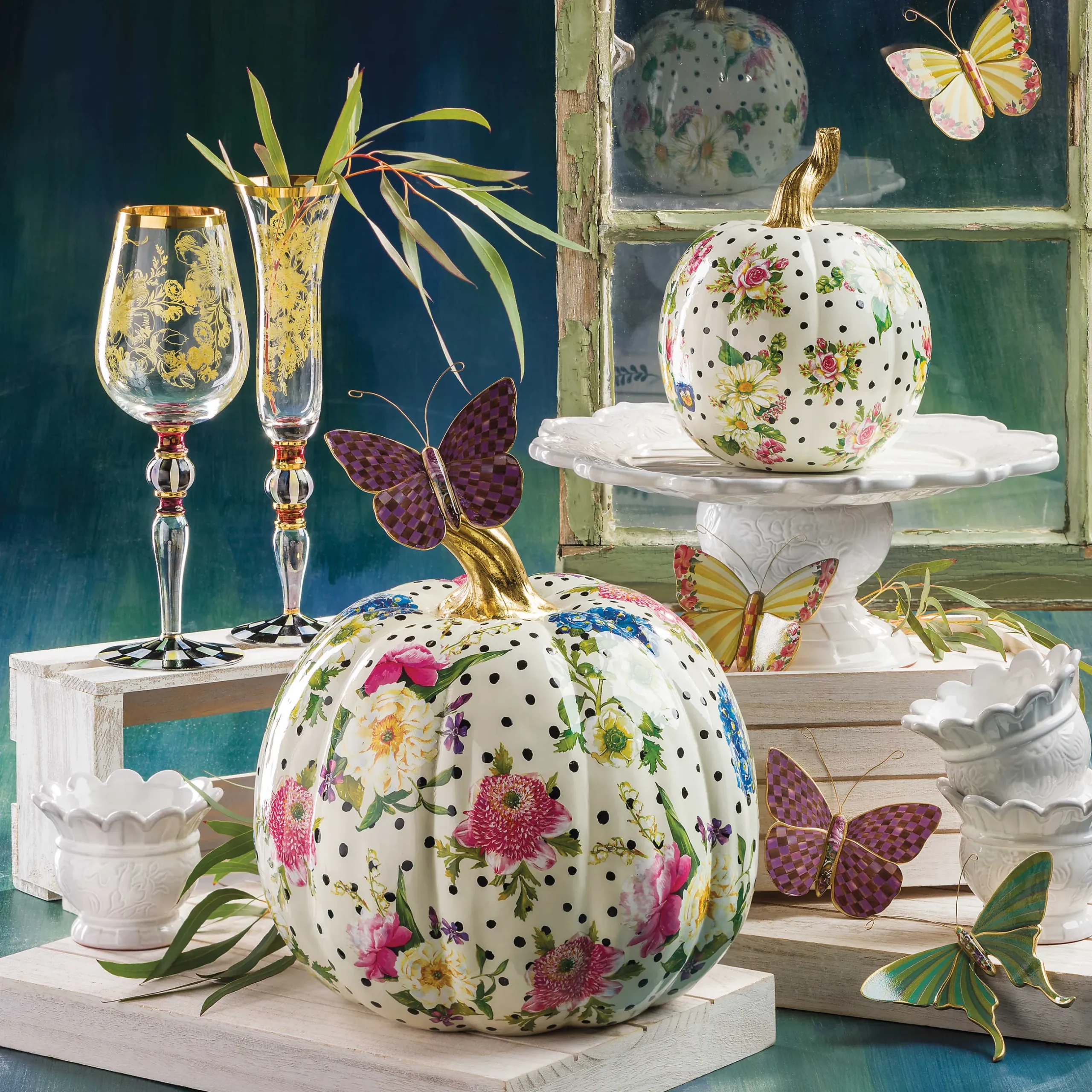 Clearance MacKenzie-Childs Butterfly Trio Wall Decor - Field