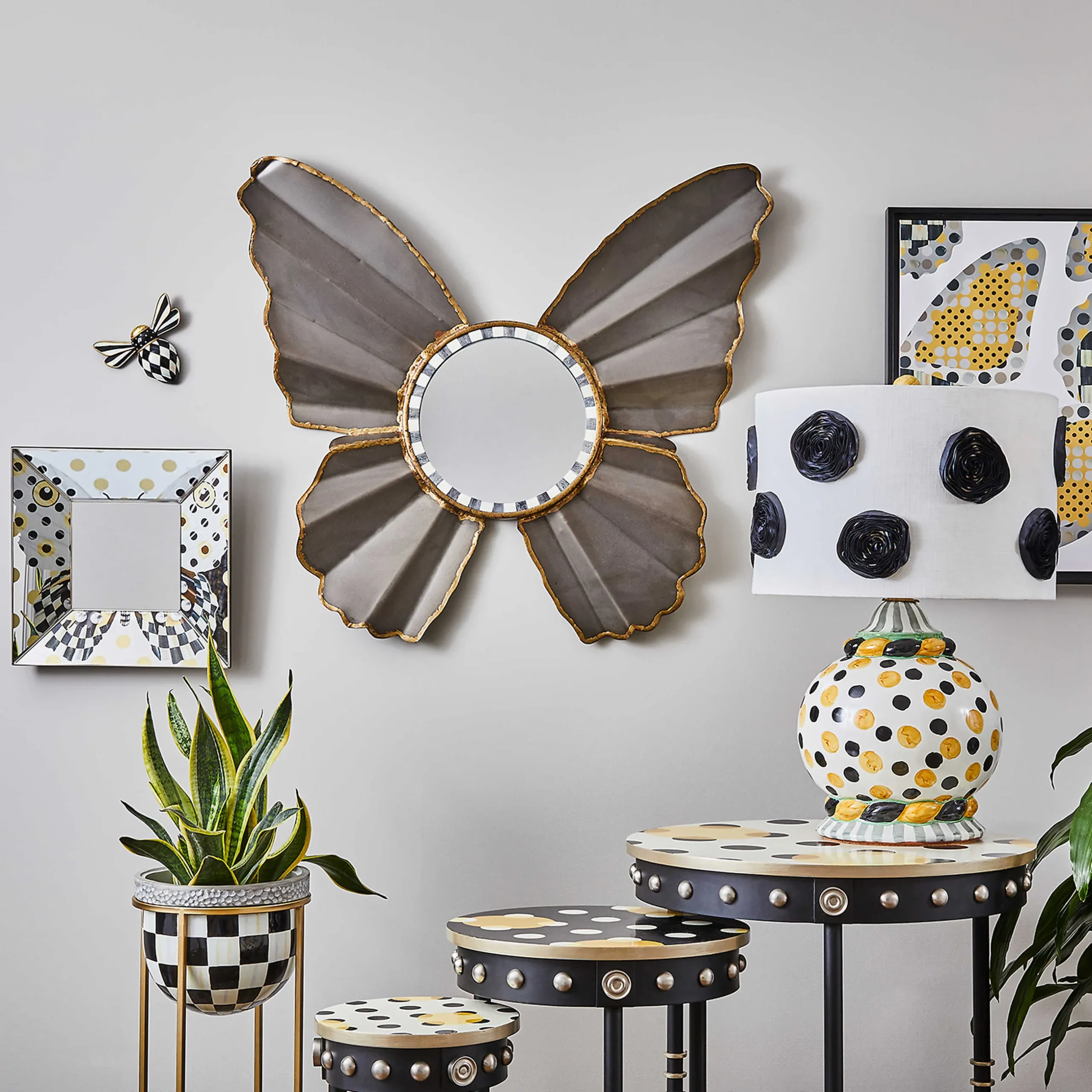 Discount MacKenzie-Childs Butterfly Wall Mirror