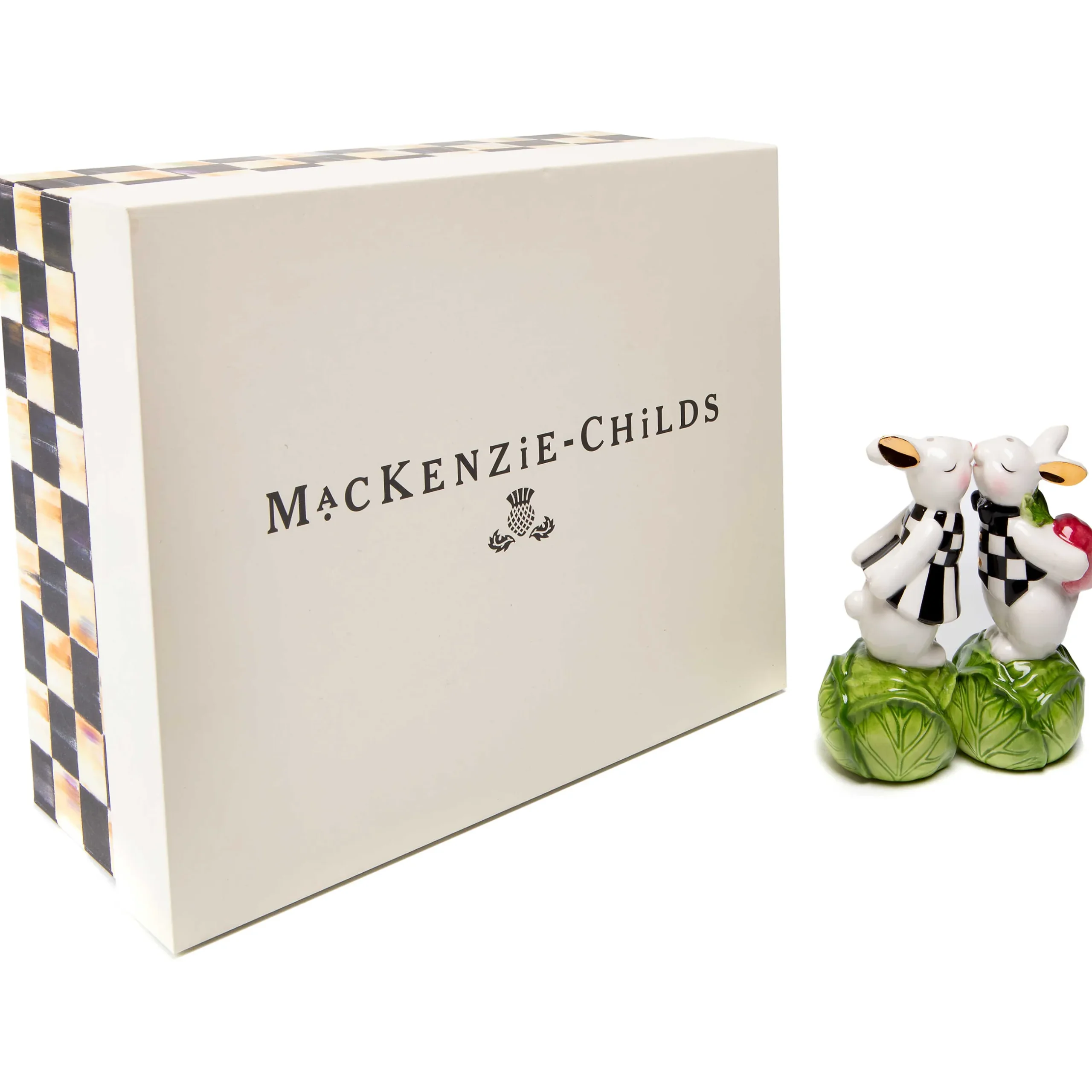 MacKenzie-Childs Cabbage Garden Salt & Pepper Set