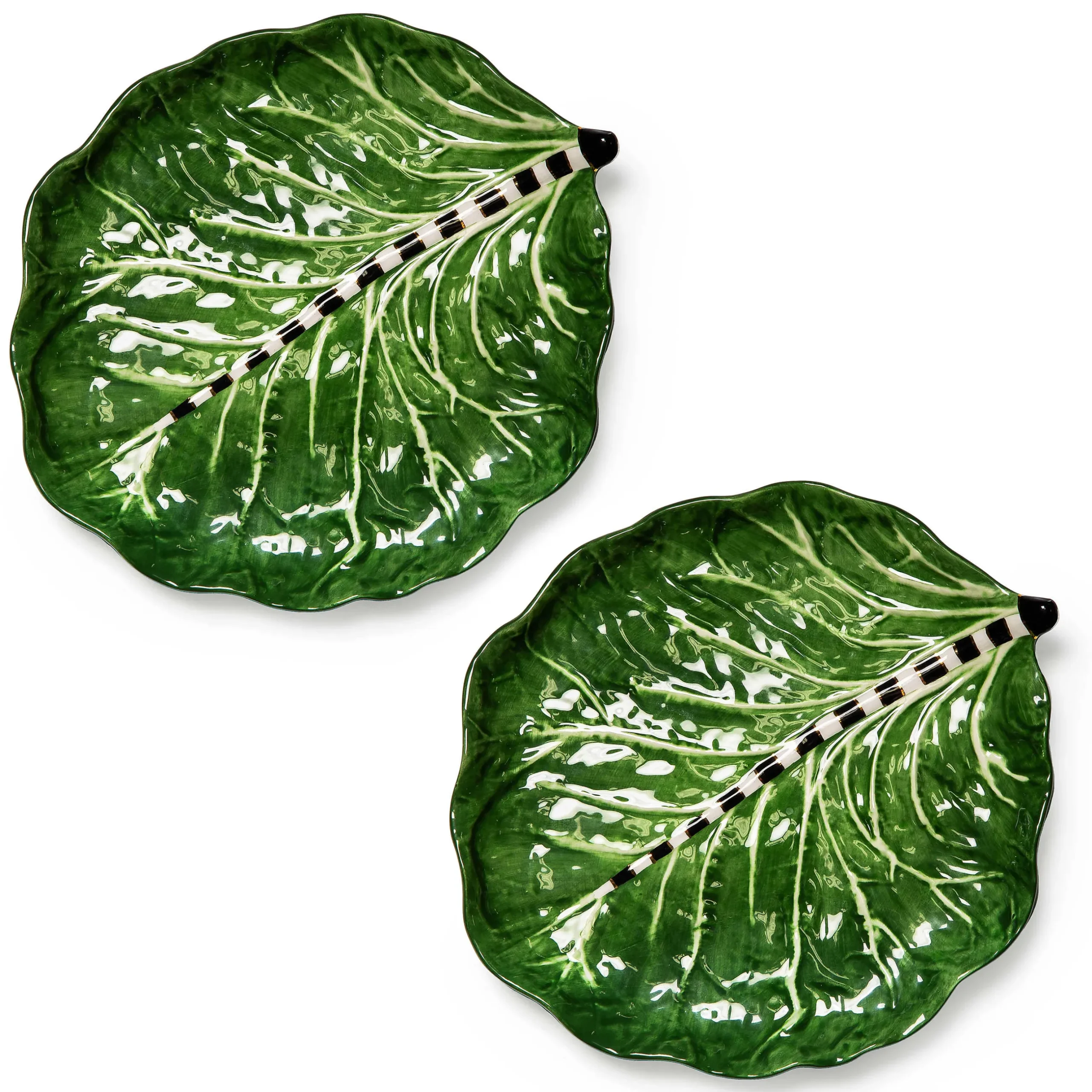 Hot MacKenzie-Childs Cabbage Plates - Set Of 2