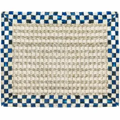 Outlet MacKenzie-Childs Cable Wool Sisal - Royal - 2' X 3' Rug