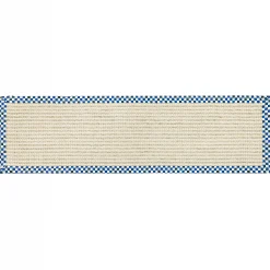 MacKenzie-Childs Cable Wool Sisal - Royal - 2'6" X 8' Runner
