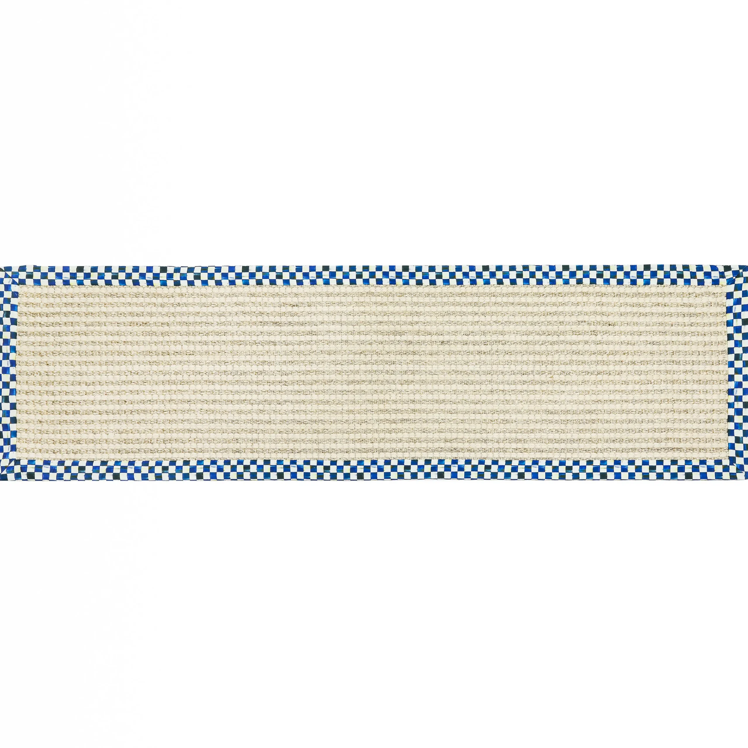 MacKenzie-Childs Cable Wool Sisal - Royal - 2'6" X 8' Runner