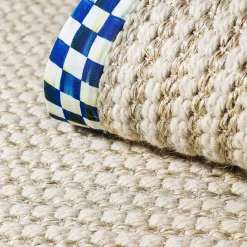 MacKenzie-Childs Cable Wool Sisal - Royal - 2'6" X 8' Runner