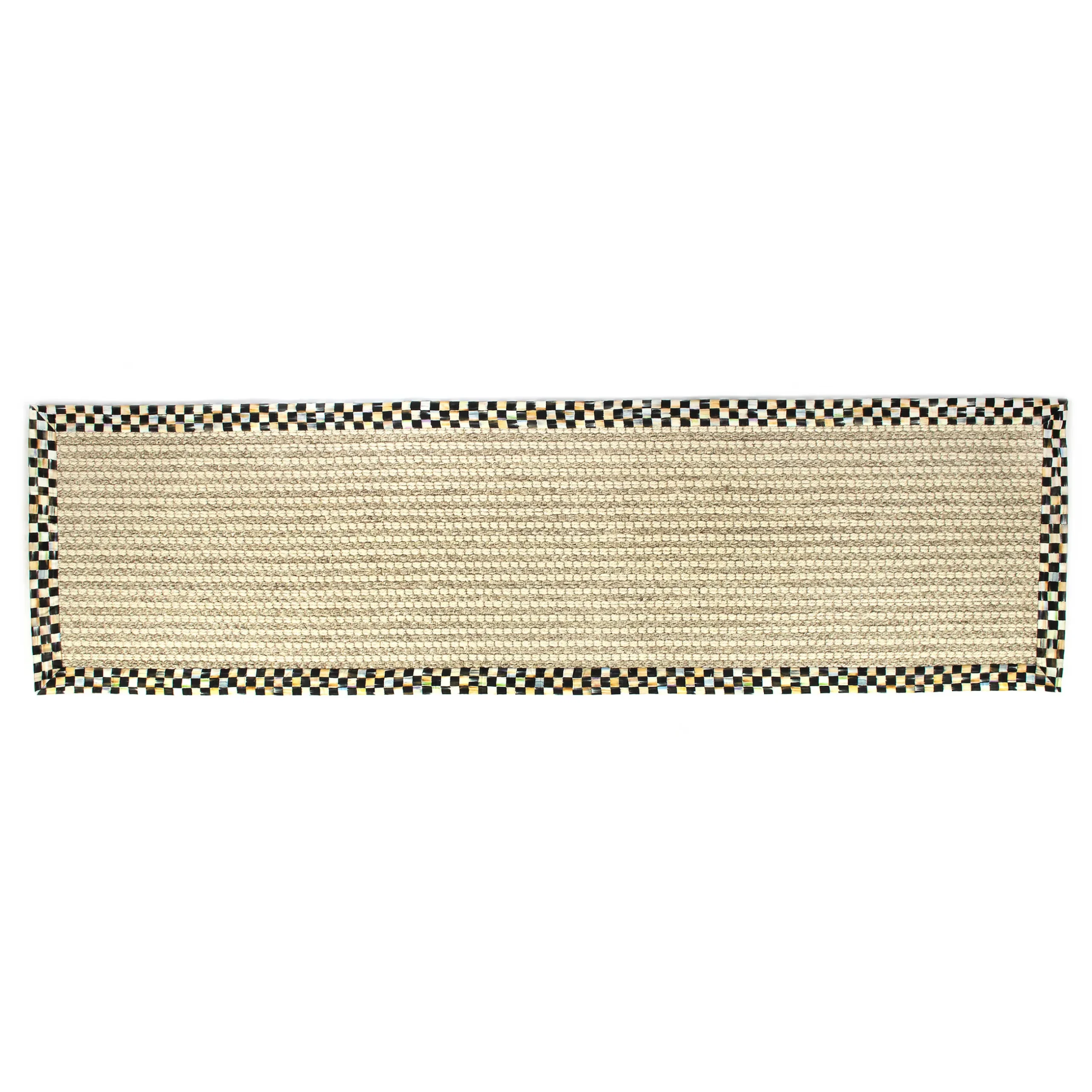 New MacKenzie-Childs Cable Wool/Sisal Rug - 2'6" X 9' Runner