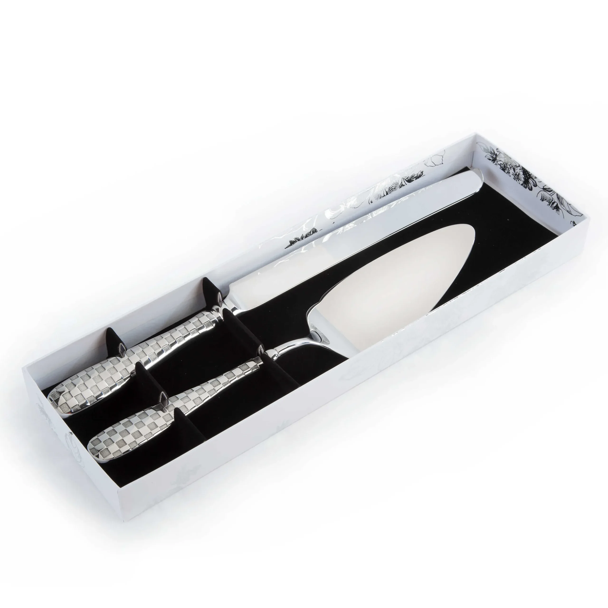 Clearance MacKenzie-Childs Check Cake Serving Set