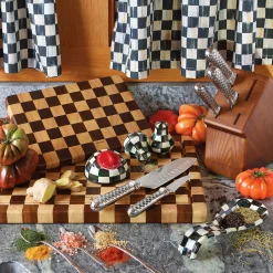 Hot MacKenzie-Childs Check Chop Board