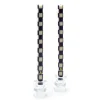 Hot MacKenzie-Childs Check Dinner Candles - Navy - Set Of 2