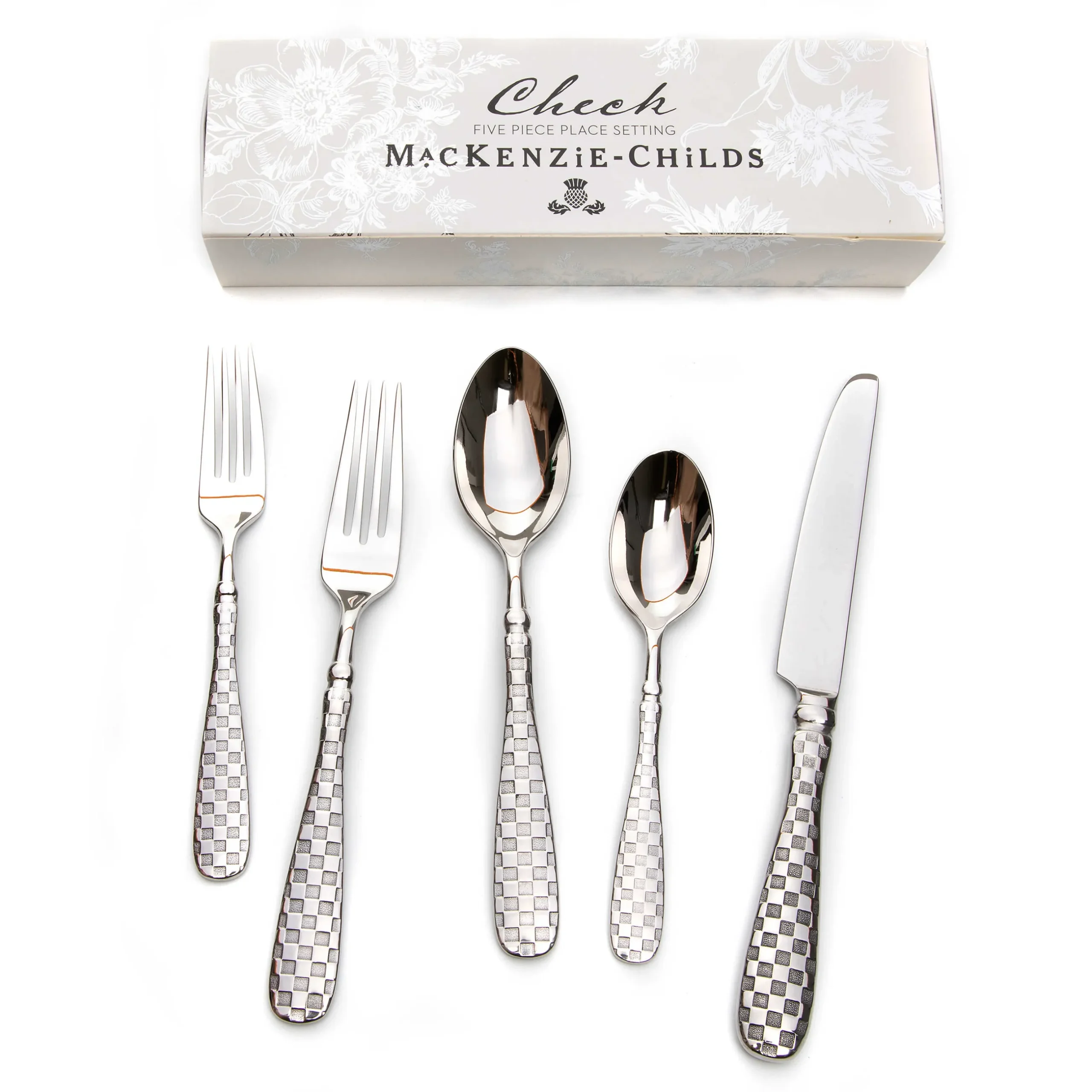 Sale MacKenzie-Childs Check Flatware - 5-Piece Place Setting