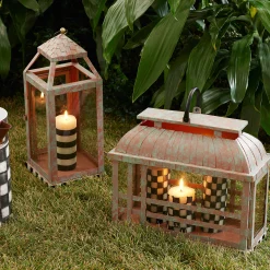 Sale MacKenzie-Childs Check It Out Lantern - Large