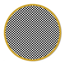Sale MacKenzie-Childs Check It Out Rug - 6' Round - Gold