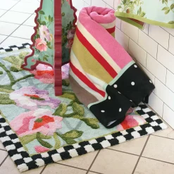 New MacKenzie-Childs Chelsea Garden Bath Rug