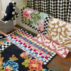 New MacKenzie-Childs Chelsea Garden Bath Rug