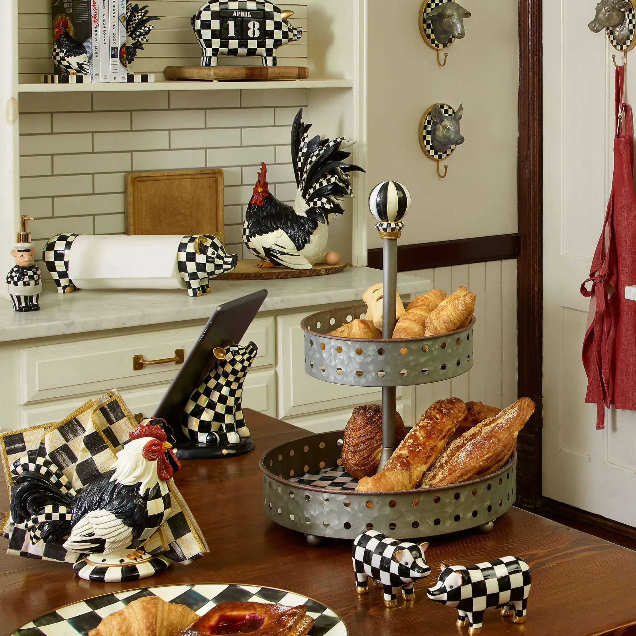 Clearance MacKenzie-Childs Chicken Napkin Holder