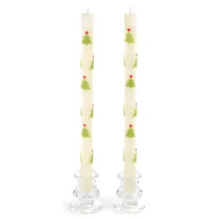 Online MacKenzie-Childs Christmas Tree Dinner Candles - Red & Green - Set Of 2