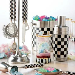 Clearance MacKenzie-Childs 3260 Cocktail Shaker - Courtly Check